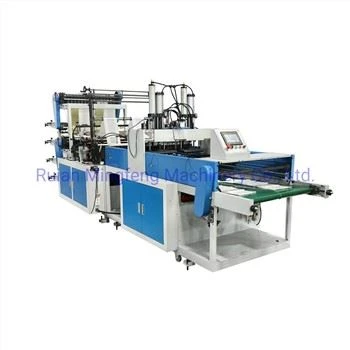 HDPE LDPE LLDPE Nylon Bolsa de plástico biodegradable Bolsa plana Compras 4 líneas Bolsa de plástico que hace el precio de la máquina